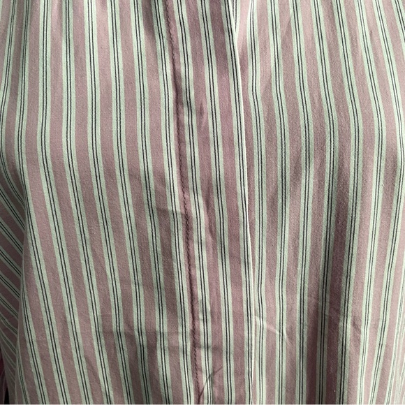 Zara Oversized Striped Button-Up Shirt Button Spring Shirt - Picture 9 of 12